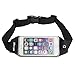 iMangoo Running Belt Waist Pack, Outdoor Sports Waist Pouch Wallet Keys Sleeve Adjustable Hiking Belt Clear Touchscreen Waist Bag Pack for iPhone 6 6s Plus Samsung Galaxy Note2/3/4 Lg G4 Nexus Black