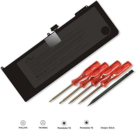 ATcuji 7000mAh Replacement Laptop Battery for MacBook Pro 15 inch A1286 (Only for Mid 2009 2010 MBP 15 inch version) Apple A1321 020-6380-A 020-6766-B 661-5211 661-5476 Battery - 10.95V/77.5Wh