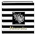 Pioneer Photo Albums Golden Memories Black and White Striped 200 pkt 4x6 Photo Album, Pocket, Gold