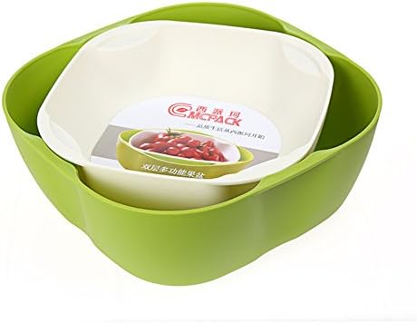LFIAS a two-tier creative fruit bowl/snack sweet dried fruit box/European fashion fruit bowl set-G