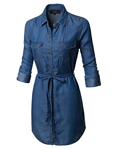 LE3NO Womens Classic Loose