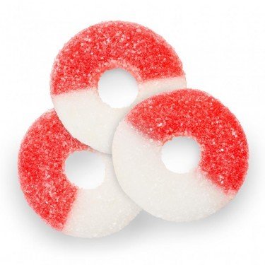 FirstChoiceCandy Albanese Gummi Rings Red Cherry Gummy 2 LB