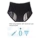 Women Menstrual Period Briefs Sanitary Leakproof Briefs & Postpartum Easy Clean Bleeding Protective Panties-3 Pack (M, Black)