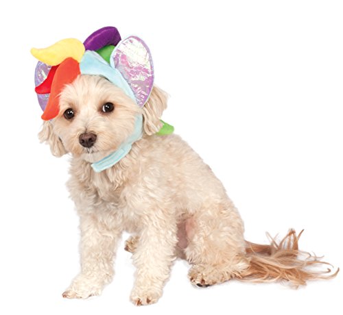 Rubies Costume My Little Pony Rainbow Dash Hood Pet Costume, Small/Medium