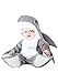 InCharacter Costumes, Silly Shark, Grey/White, Infant Medium
