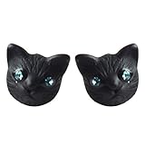 Silver Plated Blue Crystal Eyes 3D Lovely White