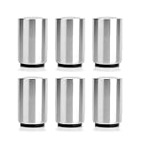 6 Pack Automatic Beer Bottle Opener with Magnetic Cap Stainless Steel Cap Catcher Push Down Pop Top Bottle Cap Collector Gift