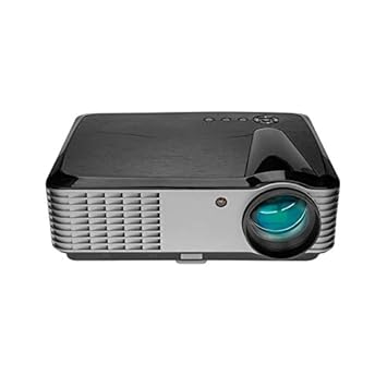 Myra Q19 Native 1080P True FHD Projector with 5500 Lumens, Android 6.0, WiFi, Bluetooth, LED Projector, Black