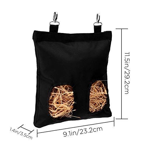 LUTER 29,2x23,2x3,5cm Bolsa de alimentación de heno de Conejillo de Indias Bolsa de heno de Conejo Saco alimentador… - Afbeelding 3