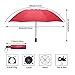 Fidus Inverted Reverse Sun&Rain Car Umbrella Large Windproof Travel UV Umbrella for Women Men - Auto Open Close(WineRed)