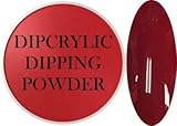 SHEBA NAILS Dipcrylic Dip Dipping Powder Sangria Red 1oz