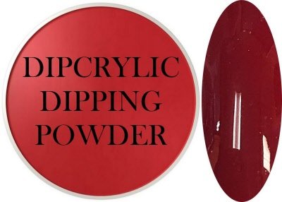 SHEBA NAILS Dipcrylic Dip Dipping Powder Sangria Red 1oz