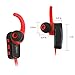 In-Ear Bluetooth Headphones, Jarv NMotion Advance Lightweight Wireless Earbuds w/ On-Board Controls and HD Premium Sound - Red