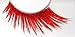 Zinkcolor Vibrant Red W/Iridescent Glitter False Eyelashes E859 Costume