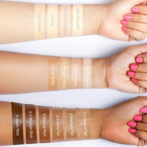 Camera Stick Foundation by Luscious Cosmetics | Full Coverage Cream Foundation | Super blendable & Hydrating Formula | Cruelty-Free and Vegan Makeup (2 Warm Beige)