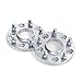15mm Hubcentric 5x114.3 Wheel Spacers (64.1mm bore, 12x1.5 Studs) Compatible with Acura Honda ILX RL RSX TLX TSX Integra Type R TL Accord Civic Element S2000 CRZ CR-Z - Silver 2pcs