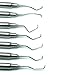 Dental Gracey Curettes Periodontal 1/2-13/14 Hollow Handle Double Ended Instruments 7 Piece Set