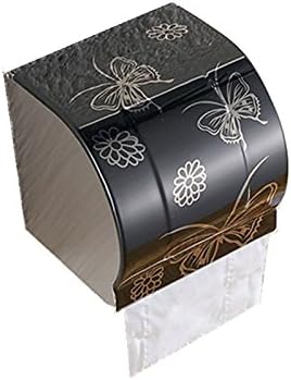 Modern Bathroom Accessories Black Painting Surface Brass Toilet Paper Holder Storage Containers Paper Box Wall Mounted K8-b