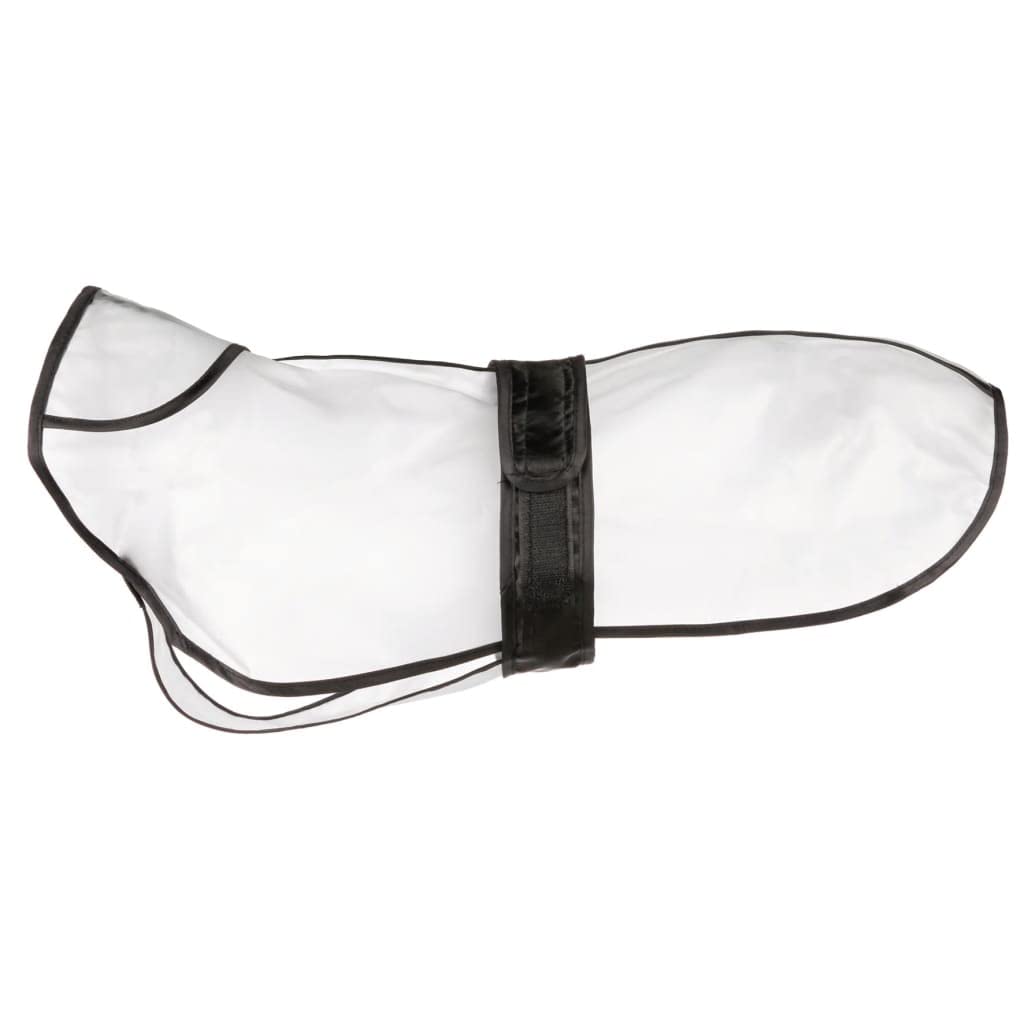 Trixie Tarbes Dog Raincoat, 50 cm, Transparent/Black Bordered