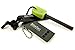 BlizeTec Fire Starter: 6-in-1 Magnesium Emergency Camping Flint Kit with Luminous Green Handle, Mini Ruler, Bottle Opener, Serrated Edge and Rescue Whistle; Last Up to 12,000 Strike