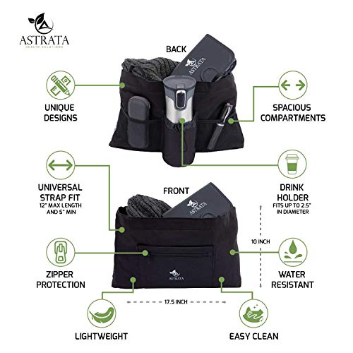 Rollator Walker Accessories with 7 Day Pill Organizer Box - Seniors Travel Storage Caddy Pouch Bags - Elderly Rollator Accessories with Weekly Medicine Case Container - Tote Holder Pockets & Pillbox - Thumbnail 6