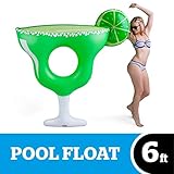 BigMouth Inc Giant Inflatable Margarita Pool Float, Durable Fun Summer Pool Tube with Patch Kit Included