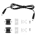 Albrillo 39 inch Interconnect Cable, Mounting Connector, Installation Clips, for LED Under Cabinet Lighting Accessories primary