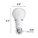 Philips 459180 LED 3-Way A21 Frosted Light Bulb: 1600-800-450-Lumen, 2700-Kelvin, 18-8-5-Watt (100-60-40-Watt Equivalent), E26D Base, Warm White, 2-Pack