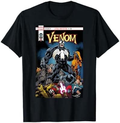 Amazon.com: Marvel Venom Vintage Comic Book Cover T-Shirt Small