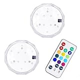 LITOM Submersible LED Lights 13 Color Remote Control Underwater Light for Pond Party Wedding Holiday