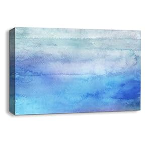 Canvas Wall Art Abstract Ink Feature Painting Artwork for Home Prints Framed - 12x18 inches