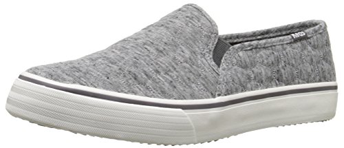 Keds Women's Double Decker Quilted Jersey Fashion Sneaker, Charcoal, 6 M US