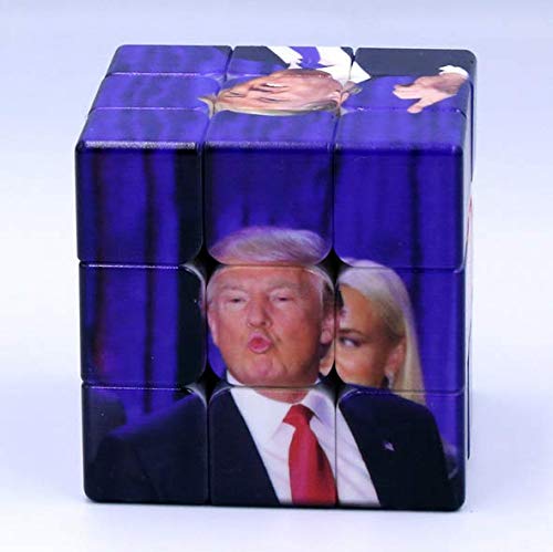 Trump Magic Cube-Novelty UV Printing Donald Trump 3x3 Speed Cube Puzzles 56mm (Donald Trump) - Thumbnail 3