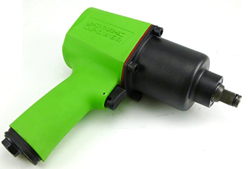 Dynamic Power Air Impact Wrench - Twin Hammer 1/2" Impact Driver w/Composite Body and Comfort Grip. 600 ft-lb. D62627