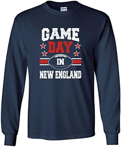 Game Day in New England Football Tailgate Shirt (Long Sleeve, X-Large)
