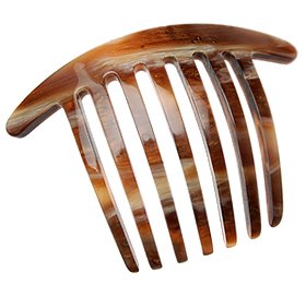 France Luxe Mini French Twist Comb - Caramel Horn