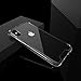 iPhone X case, iXCC Crystal Clear Hard Cover Case (Shock Absorption) with Soft TPU Bumper for iPhone X (2017 Sept Release) - Clear