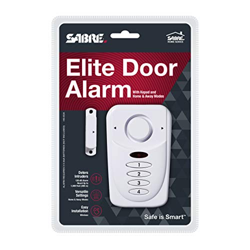 SABRE Wireless Elite Home and Commercial Door Security Alarm with LOUD