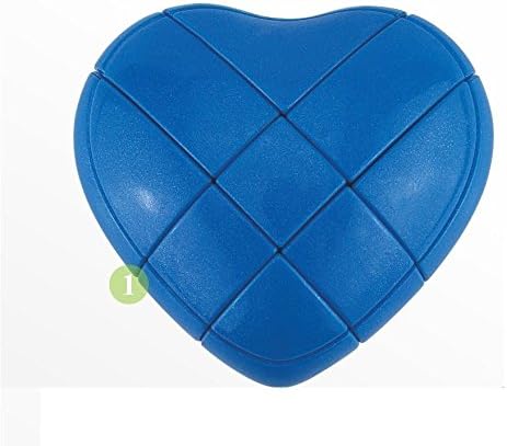 Little Treasures Cube Hart Shaped Speed 3 x 3 x 3 Stickerless Magic Cube Puzzle (Colors May Vary)
