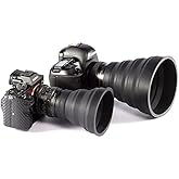 Universal Len-s Folding Hood Anti-Reflective Silicone Hood for DSLR Camera Photography Equipment Accessories (S(53-72mm))