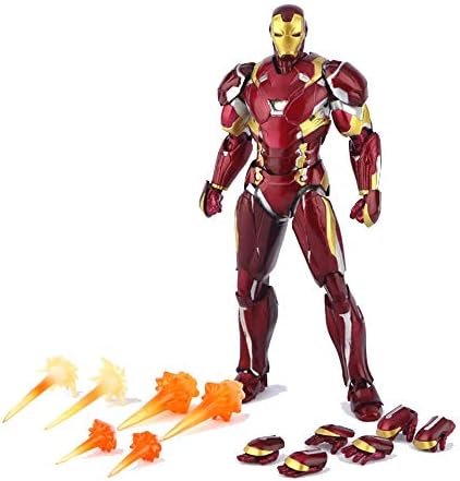XBWJ Marvel Iron Man MK46 Model Kid Toy, 6 Inch/Height 15cm Iron Man Toys, Iron Man Figures ( Color : Toy only )