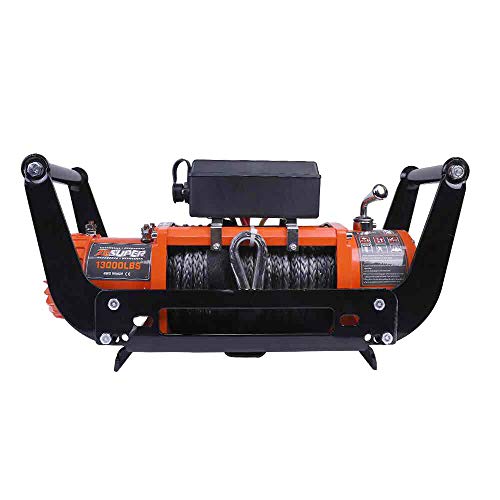 ZESUPER Winch Cradle Winch Mounting Plate, Hitch Mount Winch Plate