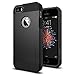 Spigen Tough Armor Desigend for Apple iPhone SE Case (2016) / Designed for iPhone 5S Case (2013) / Designed for iPhone 5 Case (2012) - SF Smooth Black