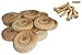 Wood Wheels - 24 Pack with Free Axle Pegs - Made in USA (1.25