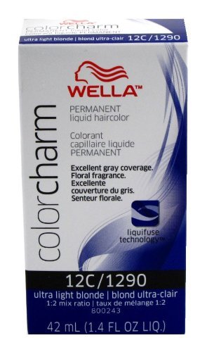 Wella Color Charm Liquid #1290/12c Ultra Light Blonde Haircolor with Free Nail File by Wella Color Charm