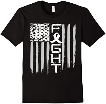 Mens Lung Cancer shirt Fight cancer T shir lung cancer awareness Large Black