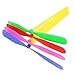 TangTanger Mini Flying Dragonflies 100 pcs Assorted Colors Plastic Bamboo-Copter Bamboo Dragonfly Toy