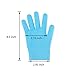 Pinkiou Gel SPA Moisturizing Gloves Soft Cotton with Thermoplastic Repair Cracked Cuticles Dry Skin Treatment Hydrating Gel Lining Infused with Essential Oils Vitamins Large Size(gloves, blue)