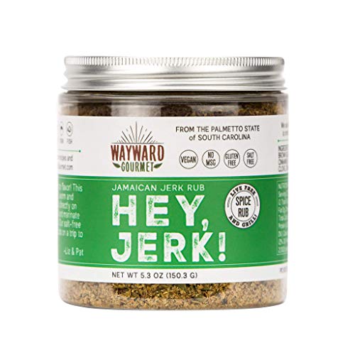 Hey Jerk! Jamaican Jerk Chicken Seasoning by Wayward Gourmet - Bring Authentic Jamaican Flavor to Chicken, Beef, Pork…