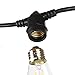 Brightech Ambience Pro - Waterproof LED Outdoor String Lights - 2W Vintage Edison Bulbs Create Bistro Ambience in Your Backyard - 48 Ft Commercial Grade Patio Lights
